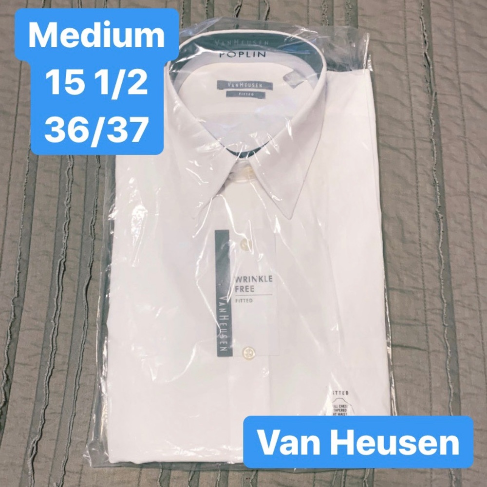 Van Heusen Long Sleeve Button Up Dress Shirt